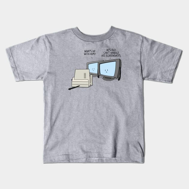 Can't Handle his Screenshots Kids T-Shirt by NerdShizzle